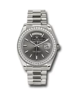 Incredible Copy Rolex Day-date 40 228349rbr Caliber 3255 Automatic Movement 40mm White Gold Case Mens/unisex Watch