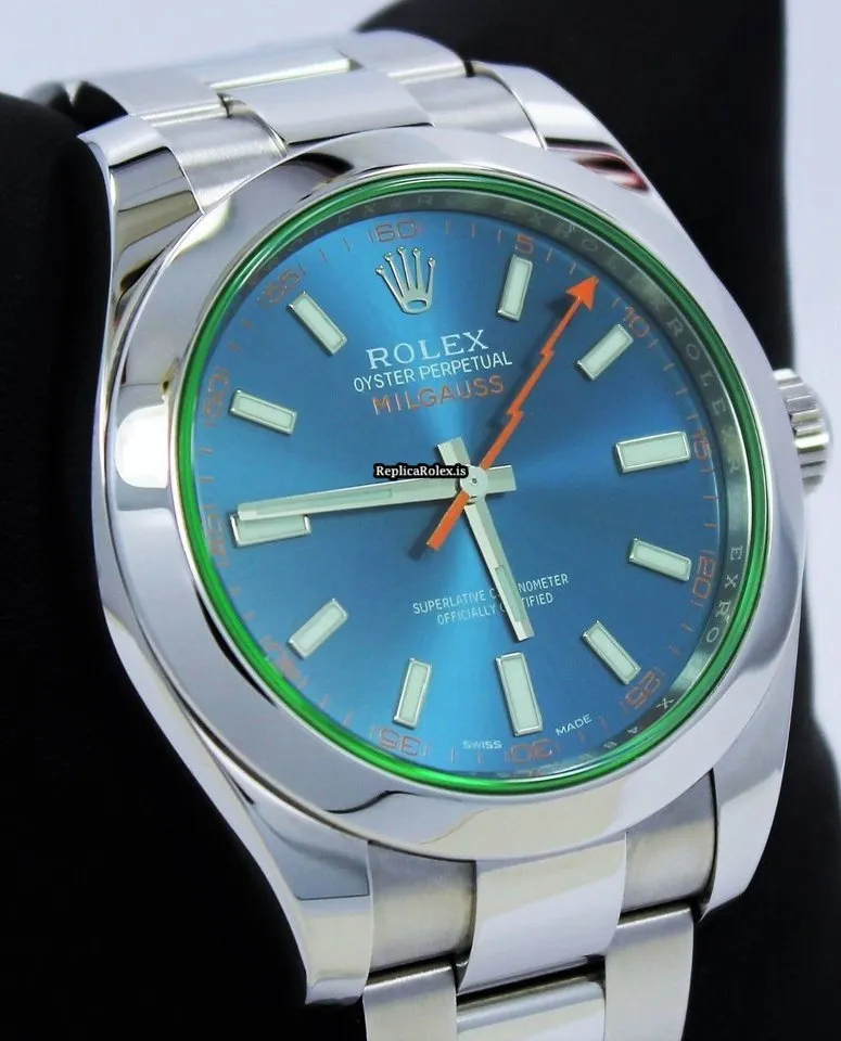Superior Knockoff Rolex Milgauss 116400gv Automatic Movement 40mm Steel Case Watch