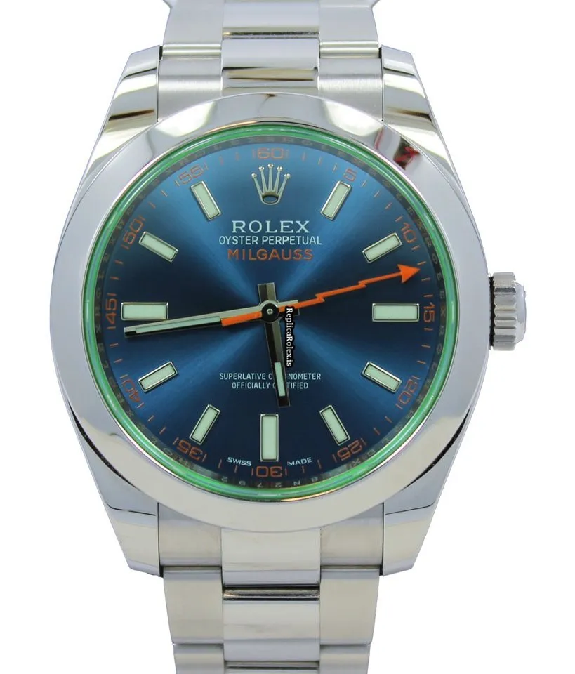 Superior Knockoff Rolex Milgauss 116400gv Automatic Movement 40mm Steel Case Watch - Image 2