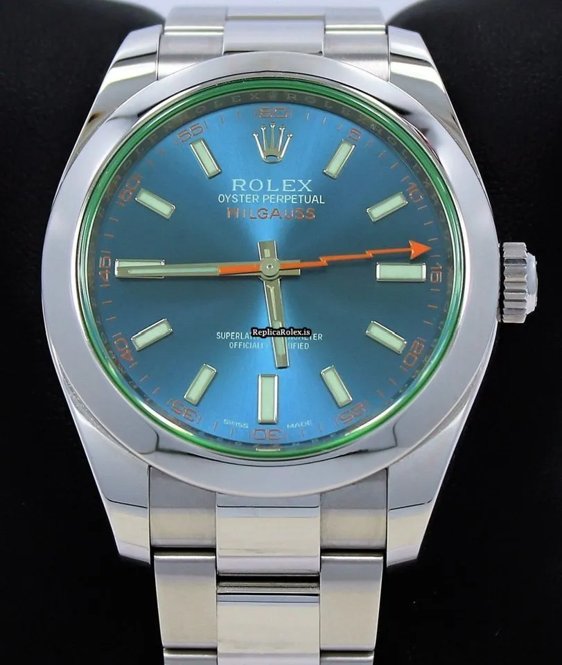 Superior Knockoff Rolex Milgauss 116400gv Automatic Movement 40mm Steel Case Watch - Image 3