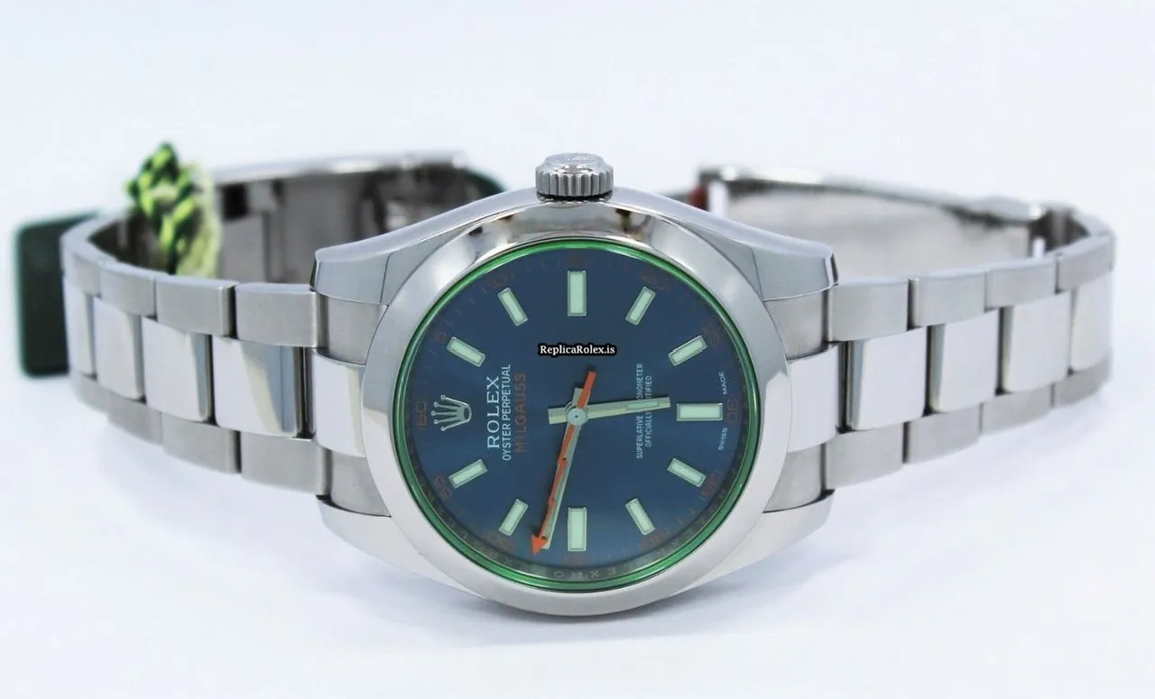 Superior Knockoff Rolex Milgauss 116400gv Automatic Movement 40mm Steel Case Watch - Image 6