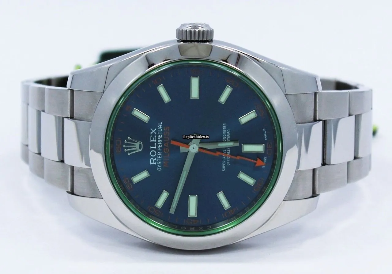 Superior Knockoff Rolex Milgauss 116400gv Automatic Movement 40mm Steel Case Watch - Image 7