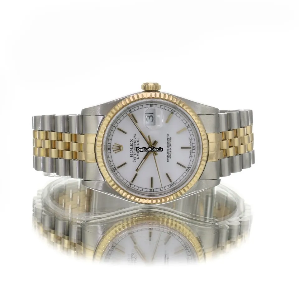Recommend Replica Rolex Datejust 16233 Caliber 3135 Automatic Movement 36mm Gold/steel Case Mens/unisex Watch - Image 10