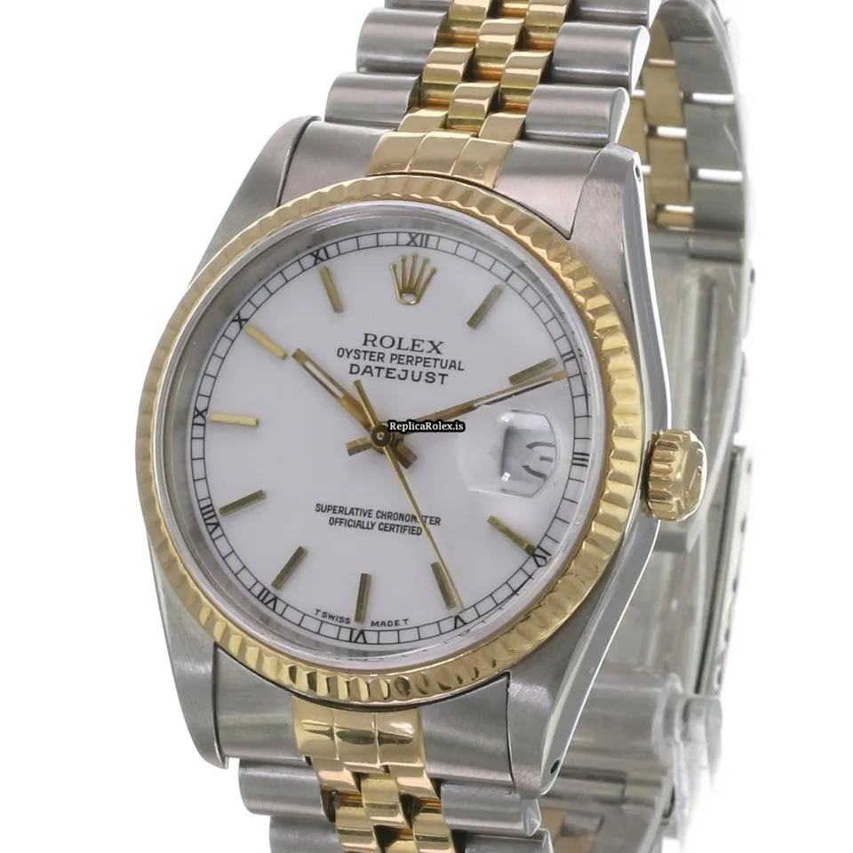 Recommend Replica Rolex Datejust 16233 Caliber 3135 Automatic Movement 36mm Gold/steel Case Mens/unisex Watch - Image 2