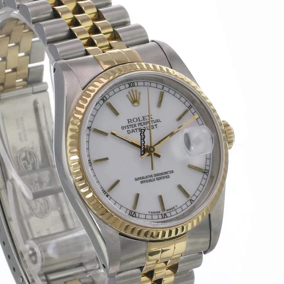 Recommend Replica Rolex Datejust 16233 Caliber 3135 Automatic Movement 36mm Gold/steel Case Mens/unisex Watch - Image 3