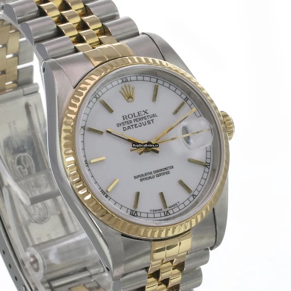 Recommend Replica Rolex Datejust 16233 Caliber 3135 Automatic Movement 36mm Gold/steel Case Mens/unisex Watch - Image 4