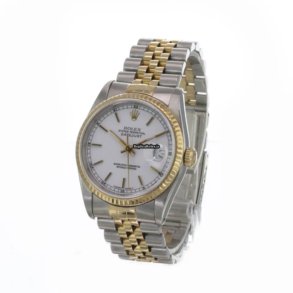 Recommend Replica Rolex Datejust 16233 Caliber 3135 Automatic Movement 36mm Gold/steel Case Mens/unisex Watch - Image 5