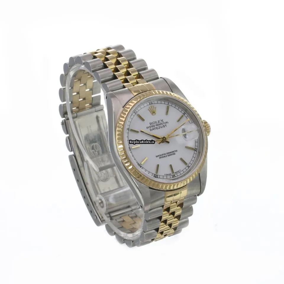 Recommend Replica Rolex Datejust 16233 Caliber 3135 Automatic Movement 36mm Gold/steel Case Mens/unisex Watch - Image 8