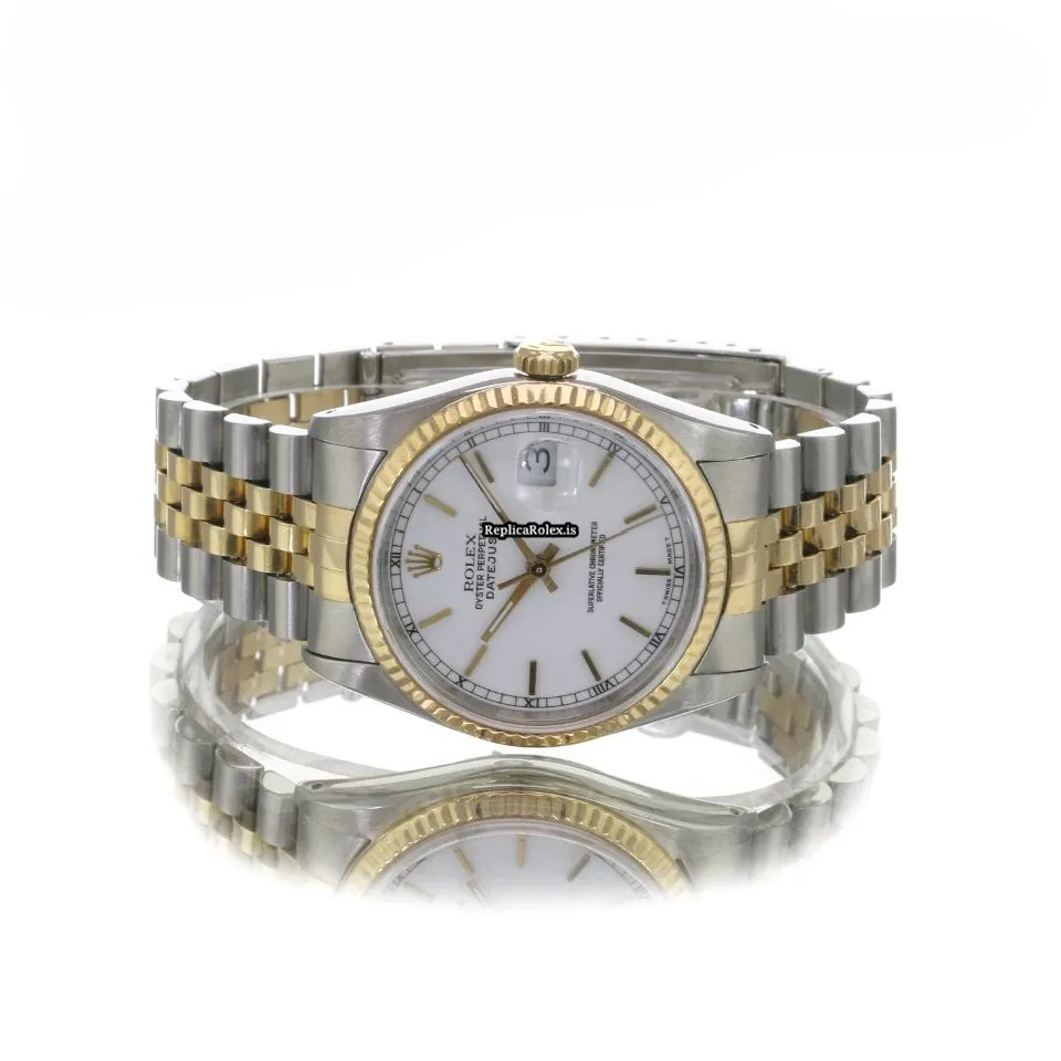Recommend Replica Rolex Datejust 16233 Caliber 3135 Automatic Movement 36mm Gold/steel Case Mens/unisex Watch - Image 9