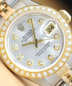 Excellent Replica Rolex Lady-datejust 69173 Caliber 2135 Automatic Movement 26mm Steel Case Womens Watch