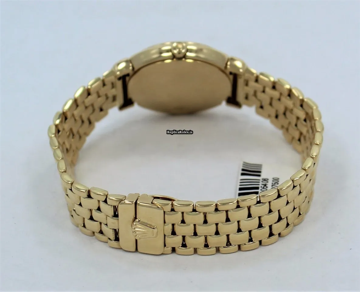 Recommend Replica Rolex Cellini 6621 Quartz Movement 26mm Yellow Gold Case Womens Watch - Image 10