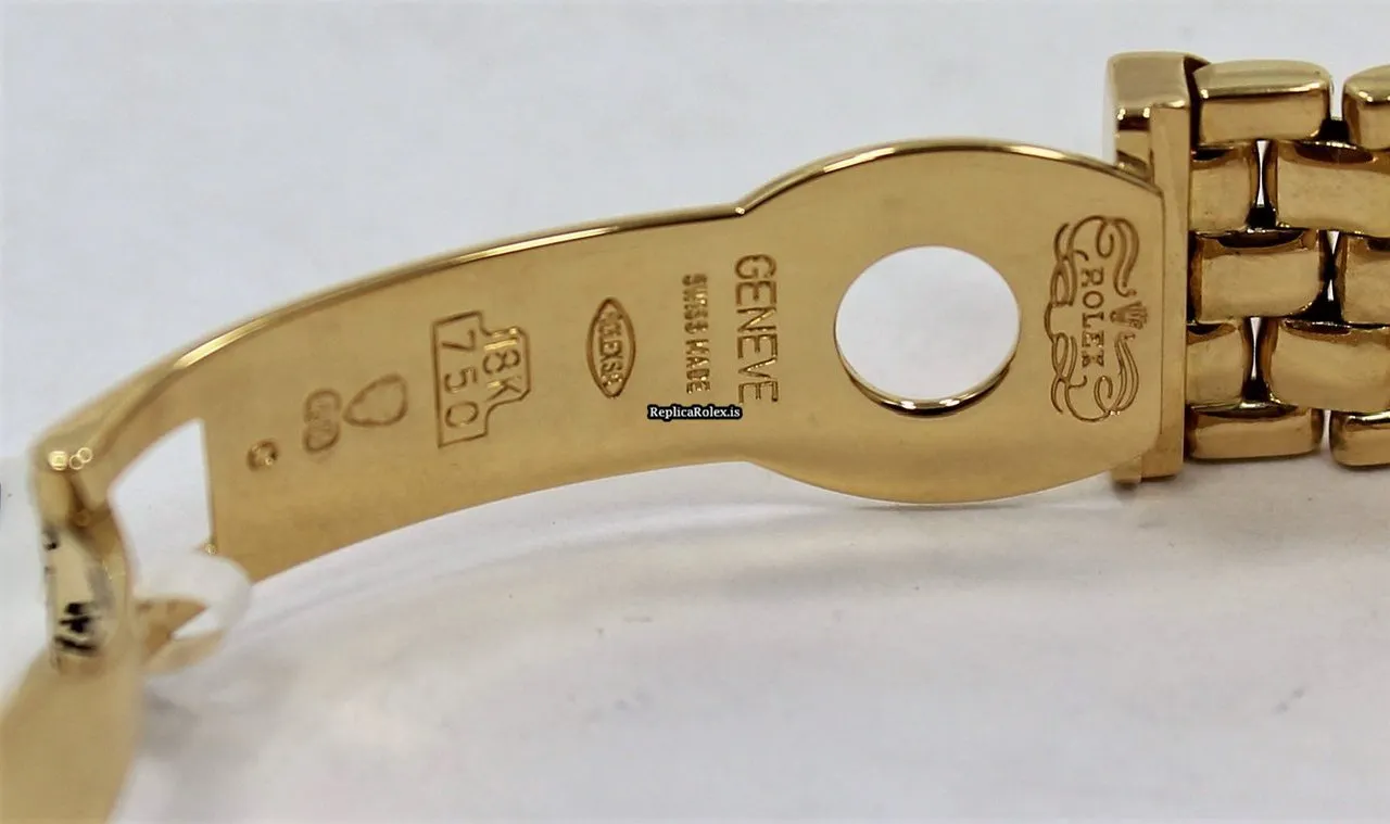 Recommend Replica Rolex Cellini 6621 Quartz Movement 26mm Yellow Gold Case Womens Watch - Image 11