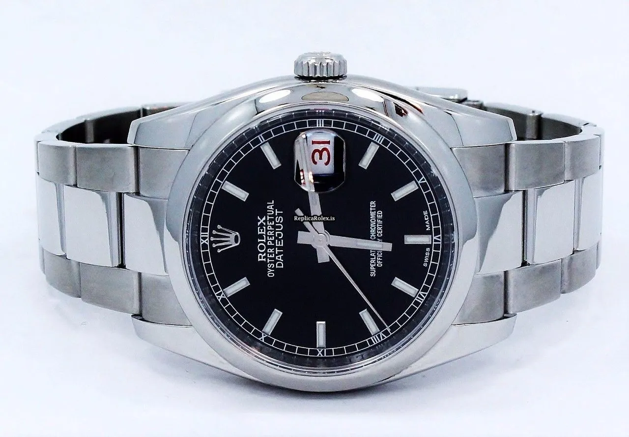 Durable Replicas Rolex Datejust 116200 Automatic Movement 36mm Steel Case Watch - Image 5