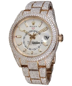 High Quality Fake Rolex Sky-dweller 326935 Caliber 9001 Automatic Movement 42mm Rose Gold Case Mens/unisex Watch