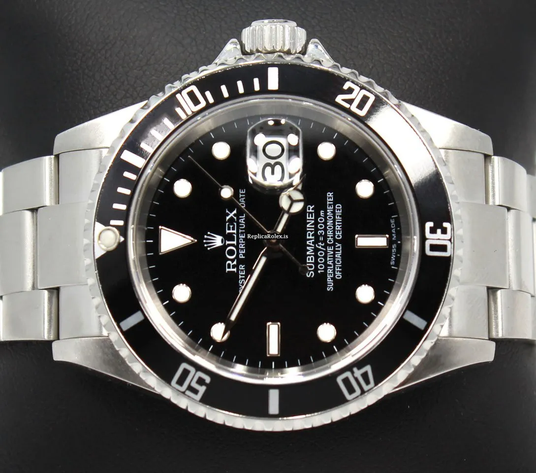Popular Replica Rolex Submariner Date 16610 Automatic Movement 40mm Steel Case Mens/unisex Watch - Image 6
