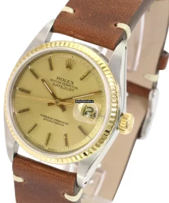 Incredible Fake Rolex Datejust 1601 Caliber 1570 Automatic Movement 36mm Gold/steel Case Mens/unisex Watch