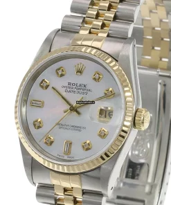 Amazing Fake Rolex Datejust 16233 Caliber 3135 Automatic Movement 36mm Gold/steel Case Mens/unisex Watch