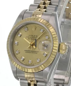 High Quality Copies Rolex Lady-datejust 69173 Caliber 2135 Automatic Movement 26mm Gold/steel Case Womens Watch