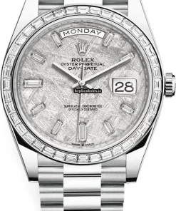 Fine Replica Rolex Day-date 40 228396tbr Automatic Movement 40mm Platinum Case Mens/unisex Watch