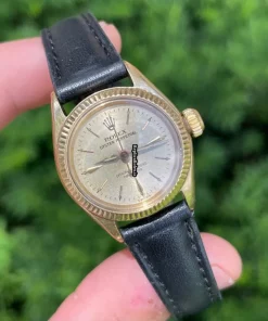 Trustworthy Fake Rolex Oyster Perpetual 6619 Automatic Movement Yellow Gold Case Womens Watch