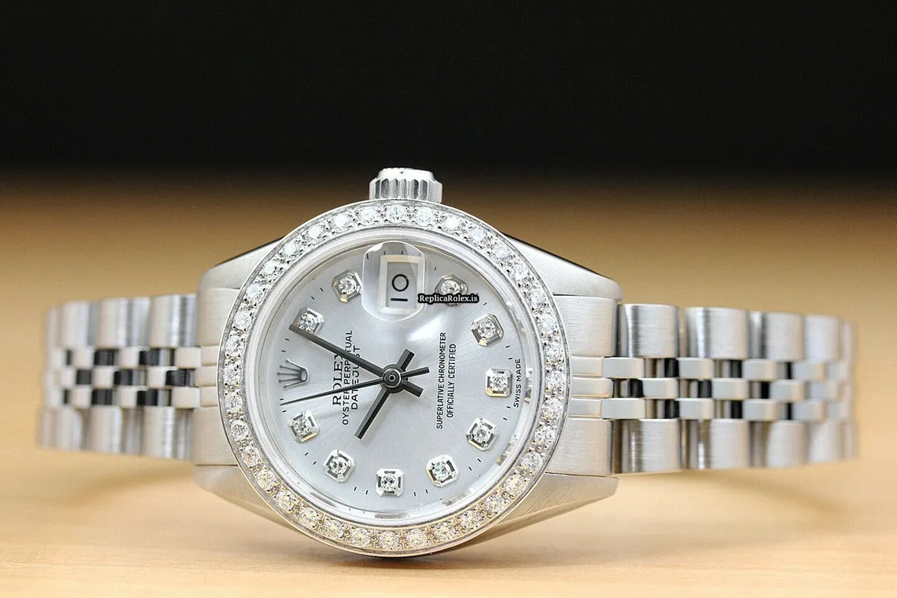 Durable Fake Rolex Lady-datejust 6917 Caliber 2030 Automatic Movement 26mm Steel Case Womens Watch - Image 3