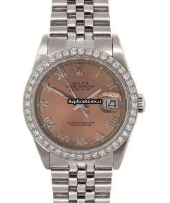 Distinctive Fake Rolex Datejust 16220 Automatic Movement 36mm Steel Case Watch