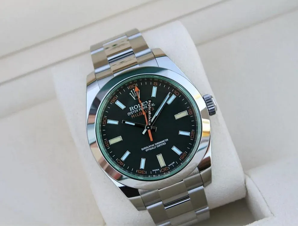 Epic Copies Rolex Milgauss 116400gv Caliber 3131 Automatic Movement 40mm Steel Case Mens/unisex Watch - Image 5
