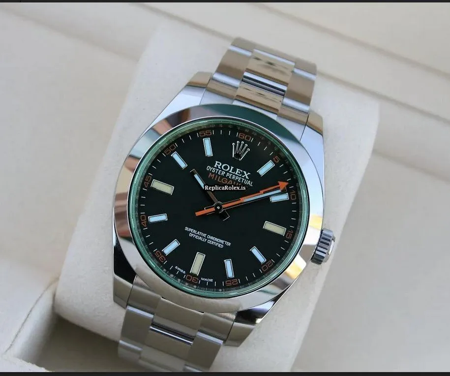 Epic Copies Rolex Milgauss 116400gv Caliber 3131 Automatic Movement 40mm Steel Case Mens/unisex Watch - Image 7