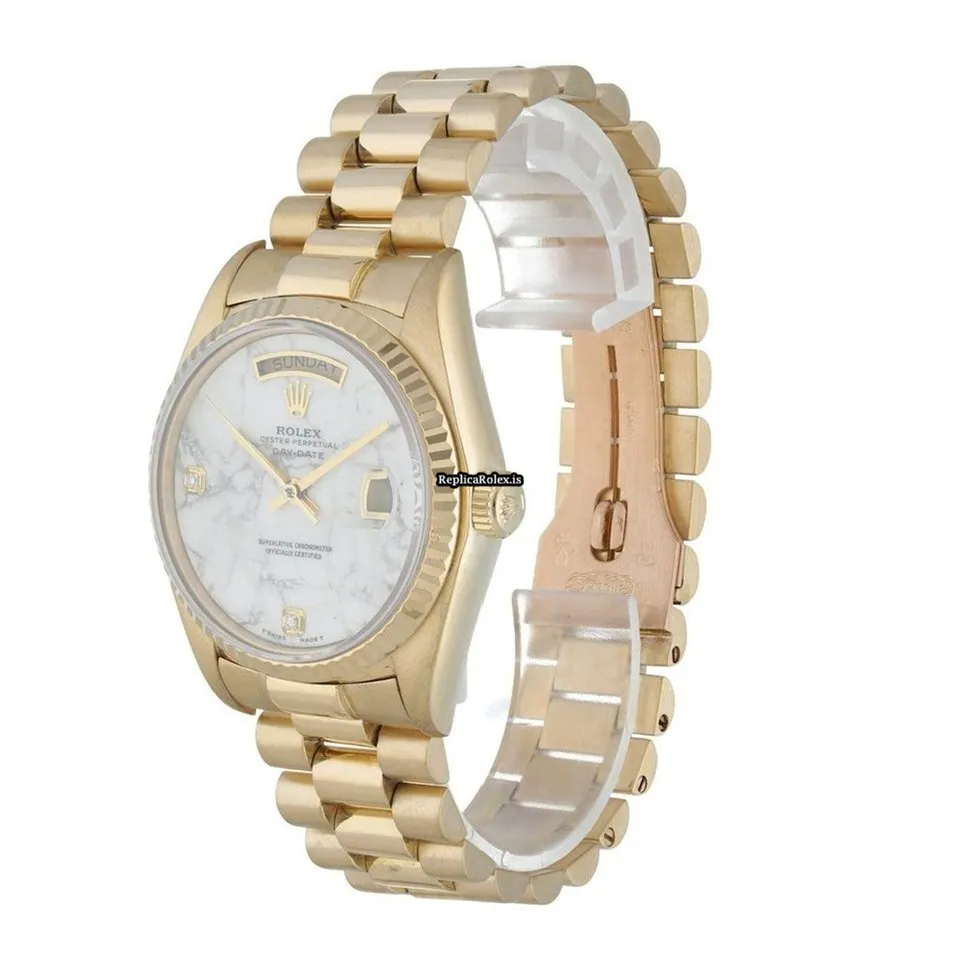 Amazing Fakes Rolex Day-date 36 18038 Automatic Movement 36mm Yellow Gold Case Mens/unisex Watch - Image 3