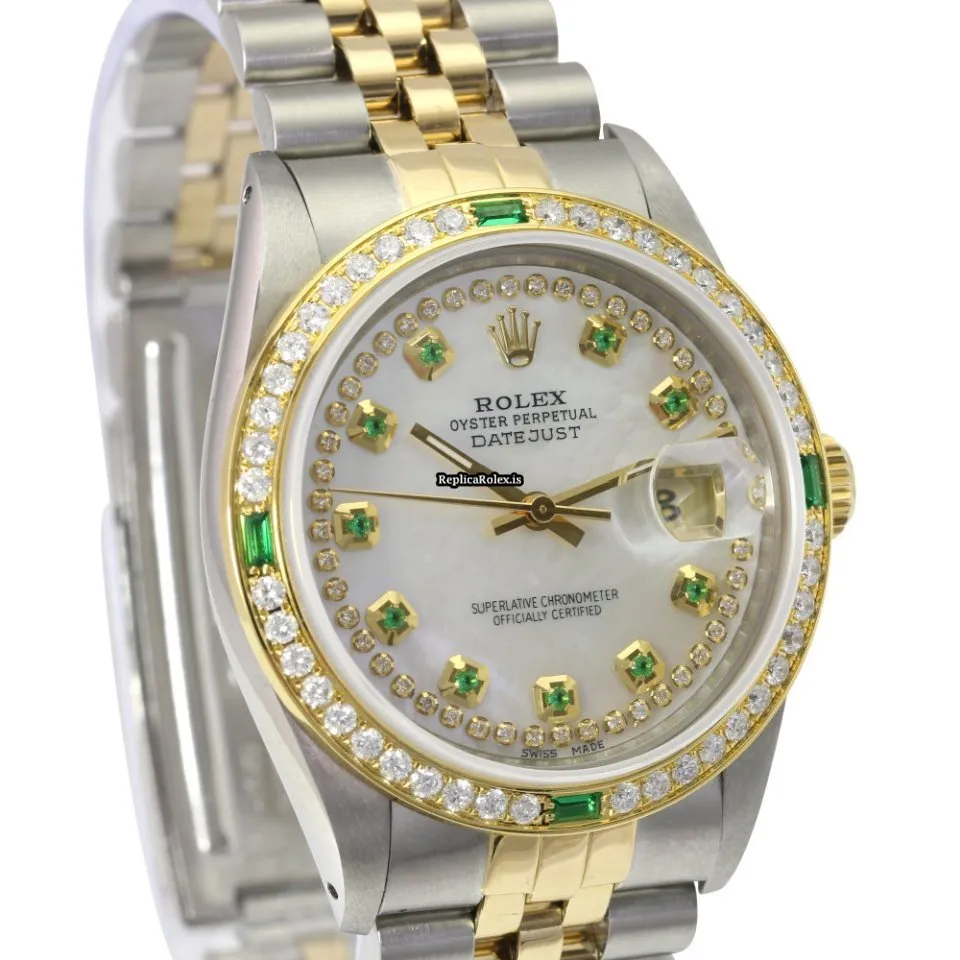 Wonderful Fake Rolex Datejust 16233 Caliber 3035 Automatic Movement 36mm Gold/steel Case Mens/unisex Watch - Image 2