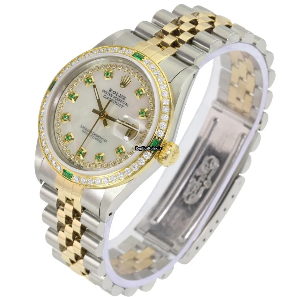 Wonderful Fake Rolex Datejust 16233 Caliber 3035 Automatic Movement 36mm Gold/steel Case Mens/unisex Watch - Image 5