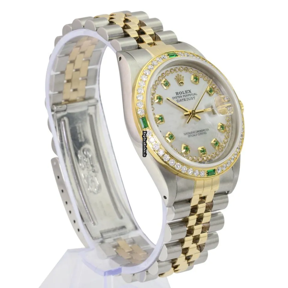 Wonderful Fake Rolex Datejust 16233 Caliber 3035 Automatic Movement 36mm Gold/steel Case Mens/unisex Watch - Image 6