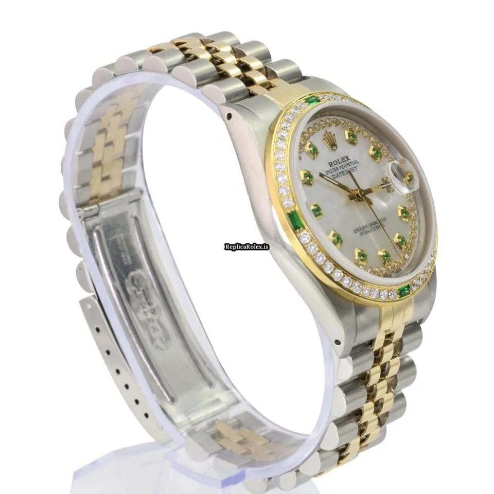 Wonderful Fake Rolex Datejust 16233 Caliber 3035 Automatic Movement 36mm Gold/steel Case Mens/unisex Watch - Image 7