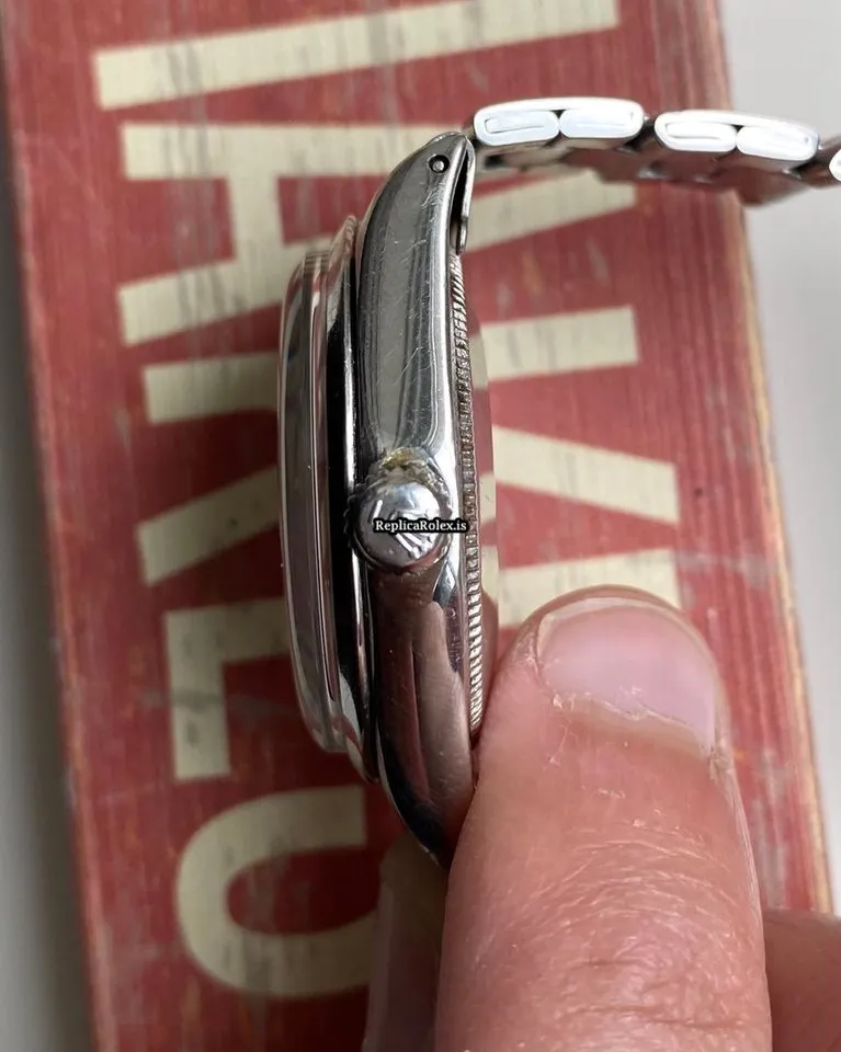 Fabulous Replica Rolex Air King Precision 5500 Caliber 1520 Automatic Movement 34mm Steel Case Mens/unisex Watch - Image 6