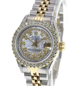 Excellent Fakes Rolex Lady-datejust 69173 Caliber 2135 Automatic Movement 26mm Gold/steel Case Womens Watch