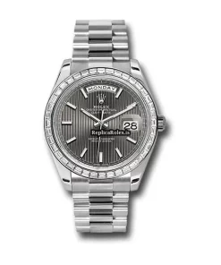 Wonderful Fakes Rolex Day-date 40 228396tbr Caliber 3255 Automatic Movement 40mm Platinum Case Mens/unisex Watch
