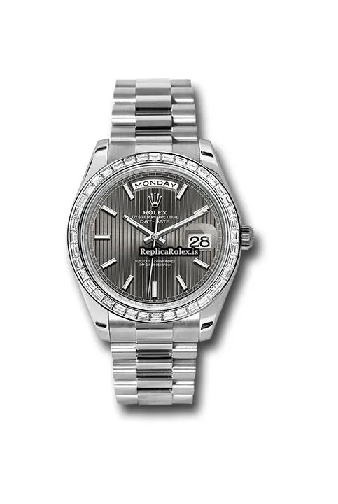 Wonderful Fakes Rolex Day-date 40 228396tbr Caliber 3255 Automatic Movement 40mm Platinum Case Mens/unisex Watch