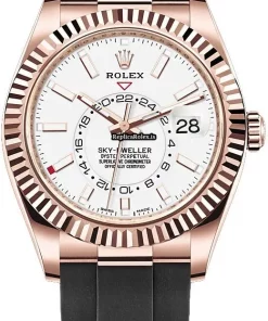 Incredible Knockoff Rolex Sky-dweller Caliber 9001 Automatic Movement 42mm Rose Gold Case Mens/unisex Watch