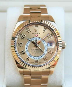 Fantastic Replica Rolex Sky-dweller 326938 Automatic Movement 42mm Yellow Gold Case Mens/unisex Watch