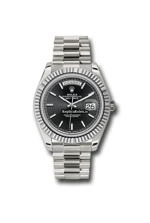 Epic Copies Rolex Day-date 40 228239 Caliber 3255 Automatic Movement 40mm White Gold Case Mens/unisex Watch