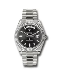Durable Replica Rolex Day-date 40 228239 Caliber 3255 Automatic Movement 40mm White Gold Case Mens/unisex Watch