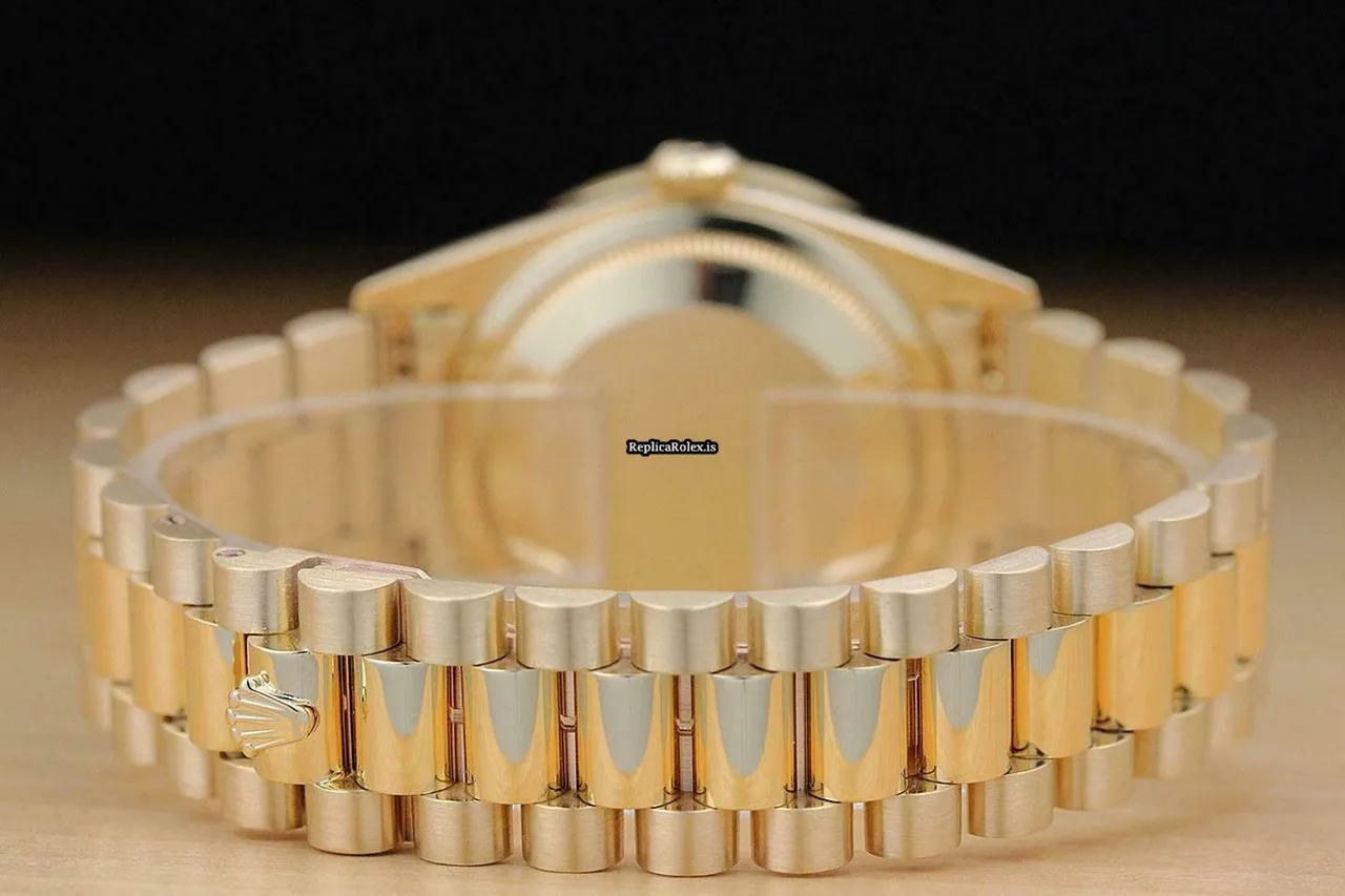 Wonderful Fake Rolex Day-date 36 18238 Caliber 3155 Automatic Movement 36mm Yellow Gold Case Mens/unisex Watch - Image 7
