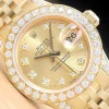 Exquisite Replica Rolex Lady-datejust 6917 Caliber 2030 Automatic Movement 26mm Yellow Gold Case Womens Watch