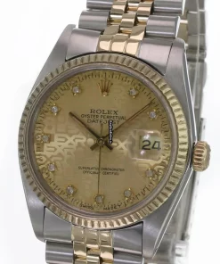 Aaa Replica Rolex Datejust 16013 Caliber 3035 Automatic Movement 36mm Gold/steel Case Mens/unisex Watch