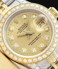 Wholesale Fake Rolex Lady-datejust 69173 Caliber 2135 Automatic Movement 26mm Steel Case Womens Watch