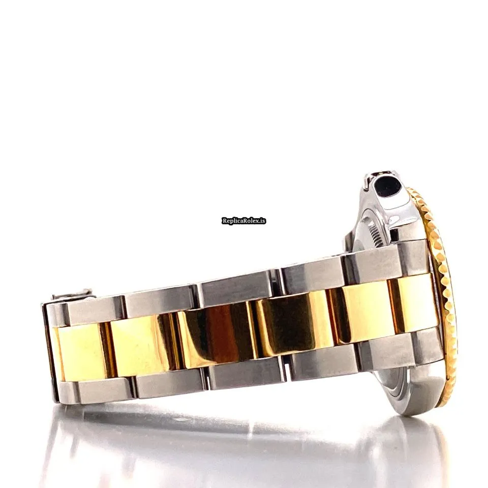 Amazing Fake Rolex Yacht-master 168623 Caliber 2235 Automatic Movement 35mm Gold/steel Case Mens/unisex Watch - Image 5