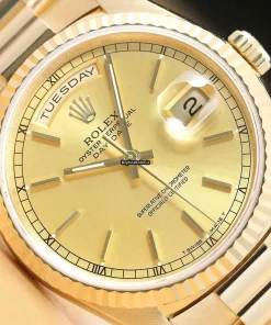Discount Replica Rolex Day-date 36 18238 Caliber 3155 Automatic Movement 36mm Yellow Gold Case Mens/unisex Watch