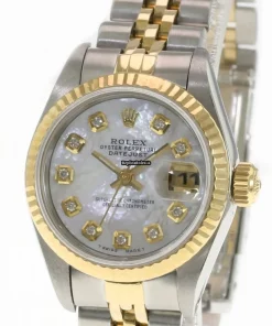 Nice Copies Rolex Lady-datejust 69173 Caliber 2135 Automatic Movement 26mm Gold/steel Case Womens Watch