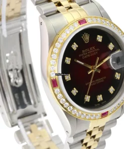 Stylish Fake Rolex Datejust 16233 Caliber 3035 Automatic Movement 36mm Gold/steel Case Mens/unisex Watch