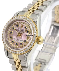 Fine Imitation Rolex Lady-datejust 69173 Caliber 2135 Automatic Movement 26mm Gold/steel Case Womens Watch